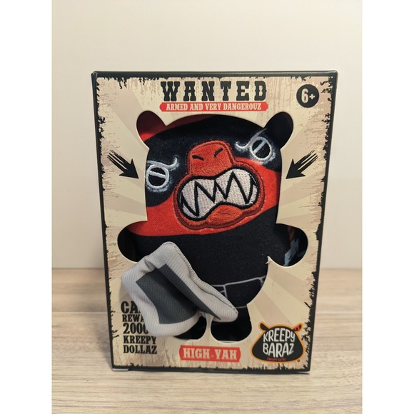 Kreepy Baraz Other - NIB Kreepy Baraz High-Yah Capybara 6 Inch Plush Toy Armed and Very Dangerouz